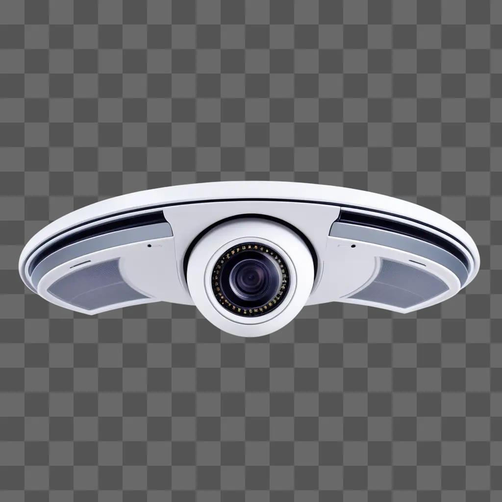 camera for secure surveillance is mounted in a room