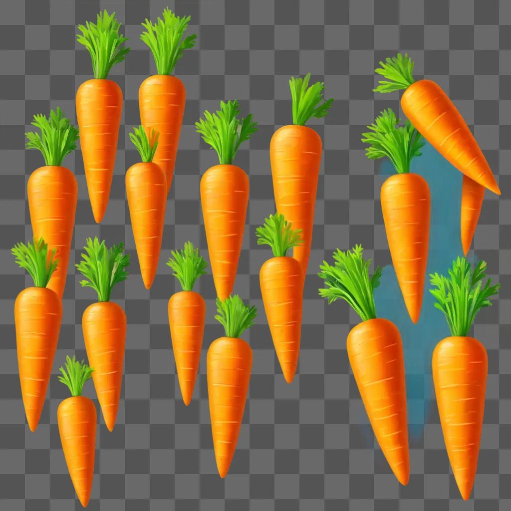 carrot clipart A collection of carrot images with varying orientations