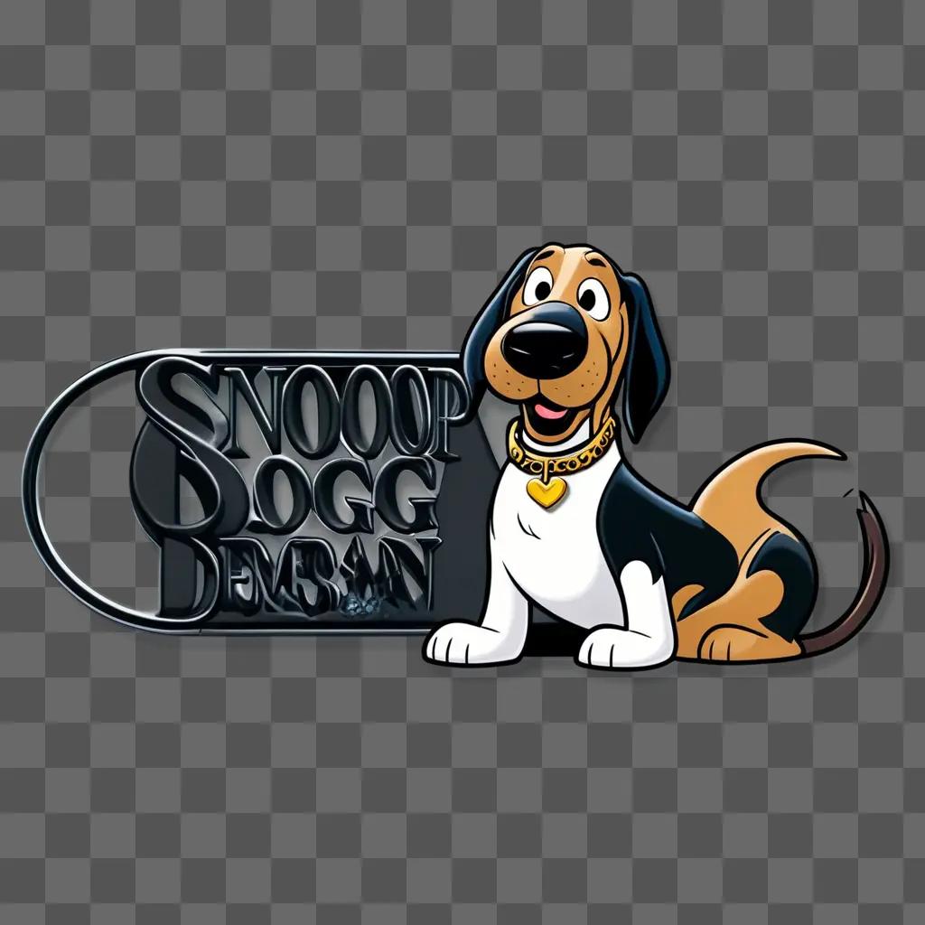 cartoon dog with a snoop dogg logo