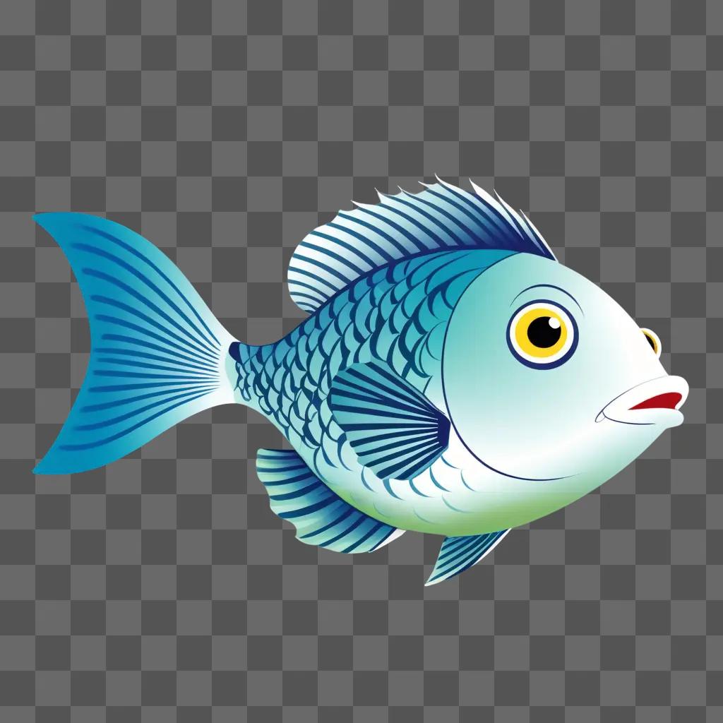 cartoon fish drawing for kids