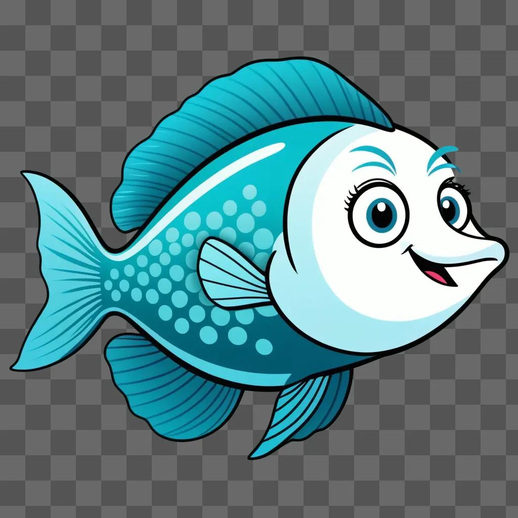 cartoon fish with a big smile