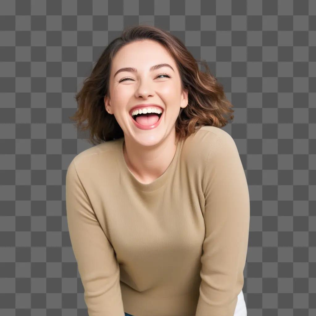 cartoon girl laughing in a cartoon