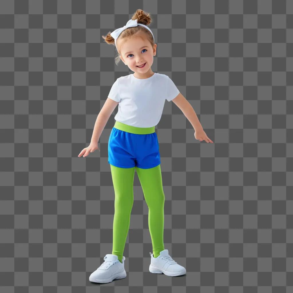 cartoon girl posing for a picture