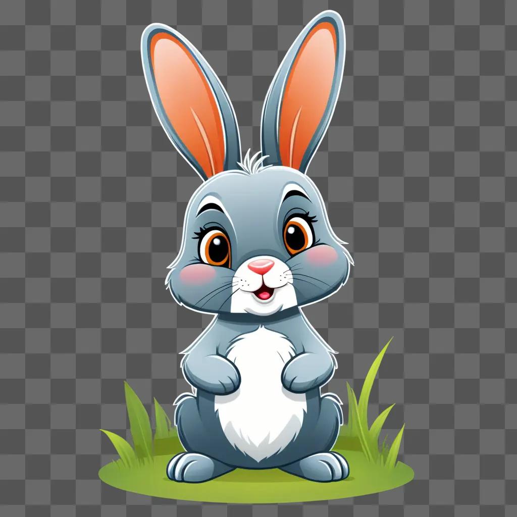 cartoon rabbit drawing for kids