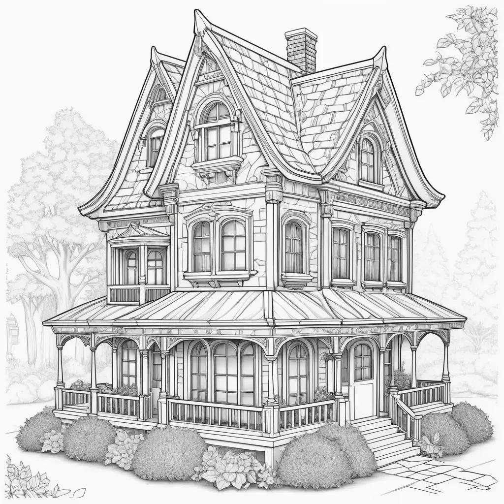 charming dollhouse drawing with a chimney