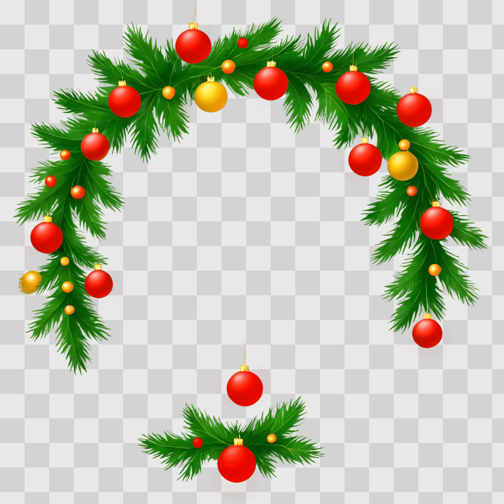 christmas background aesthetic A festive Christmas wreath on a green background