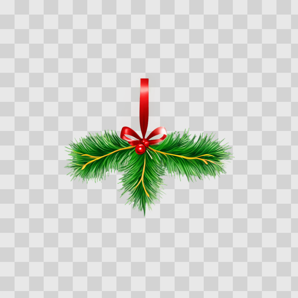 christmas background clipart Christmas decoration on a green background