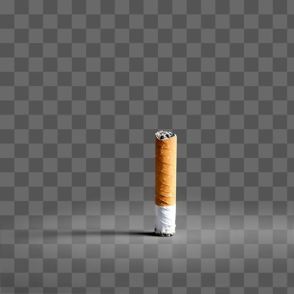 cigarette rests on a blurry surface