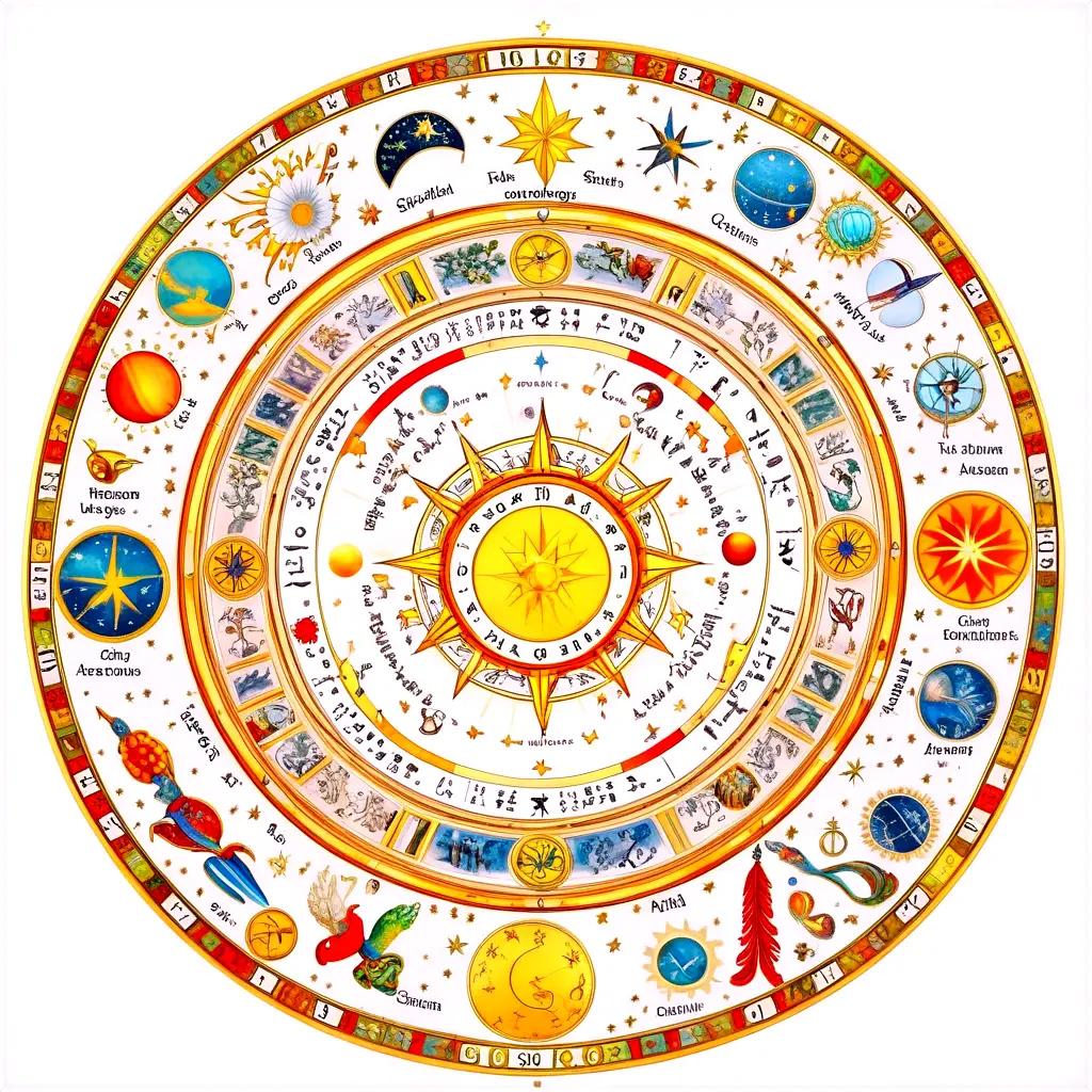 占星術の記号とシンボルのサークル
