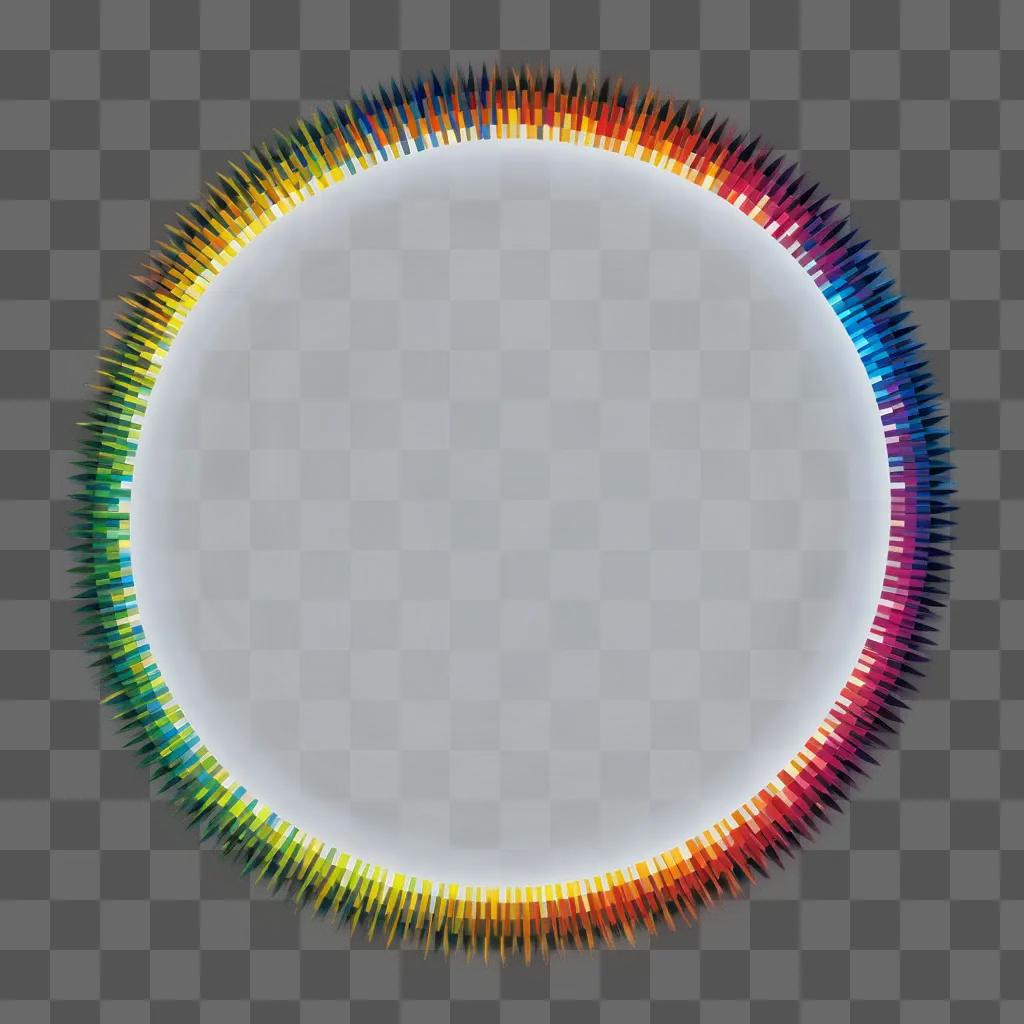 circle with many colors on it