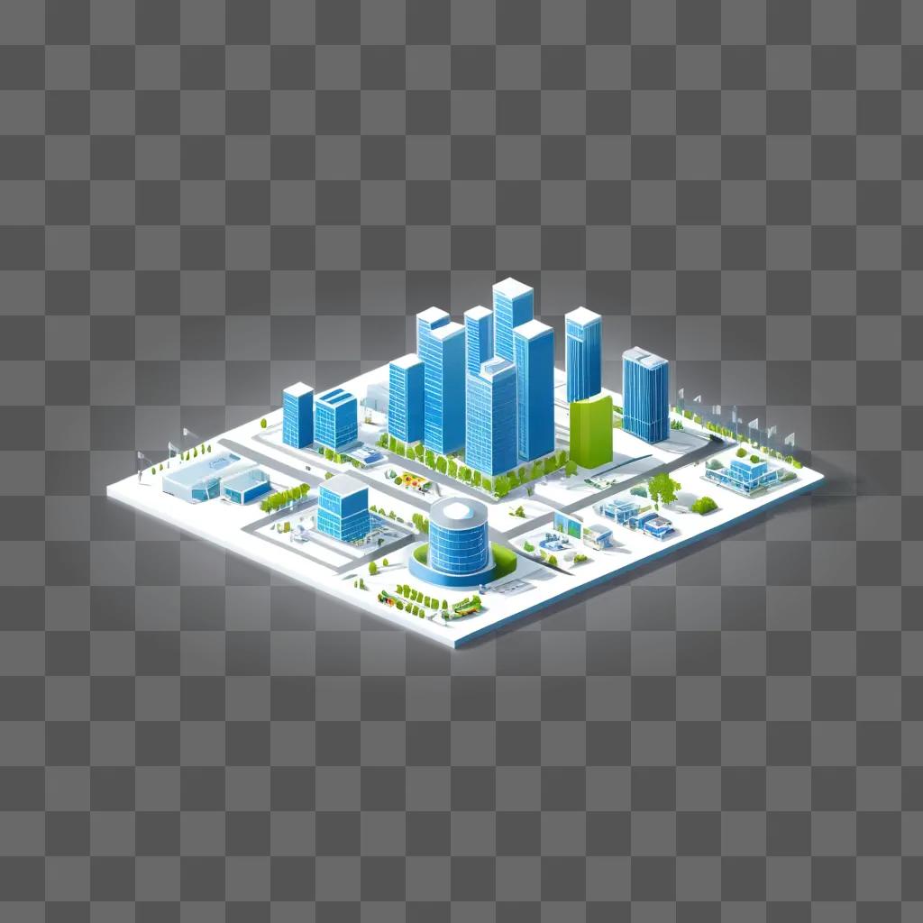 city layout with organized buildings and streets