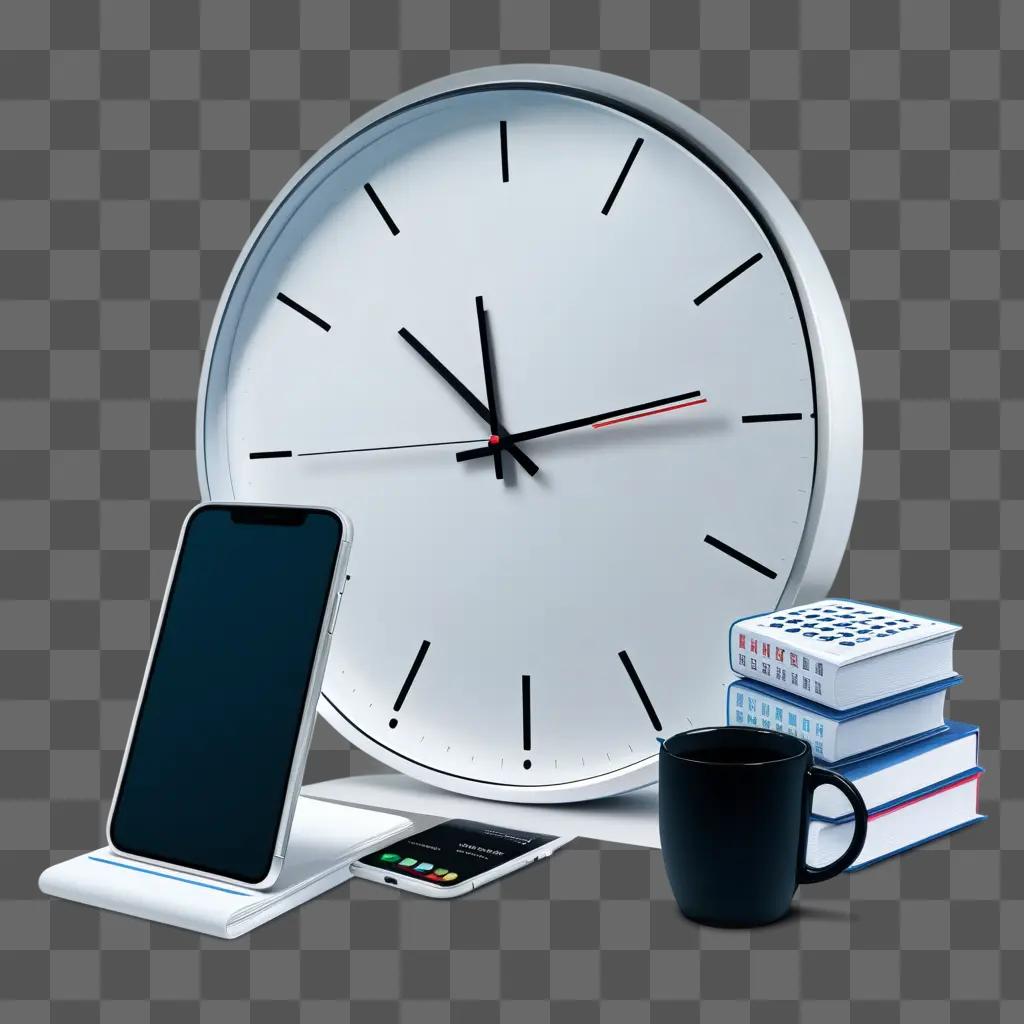 clock shows the time for a busy day