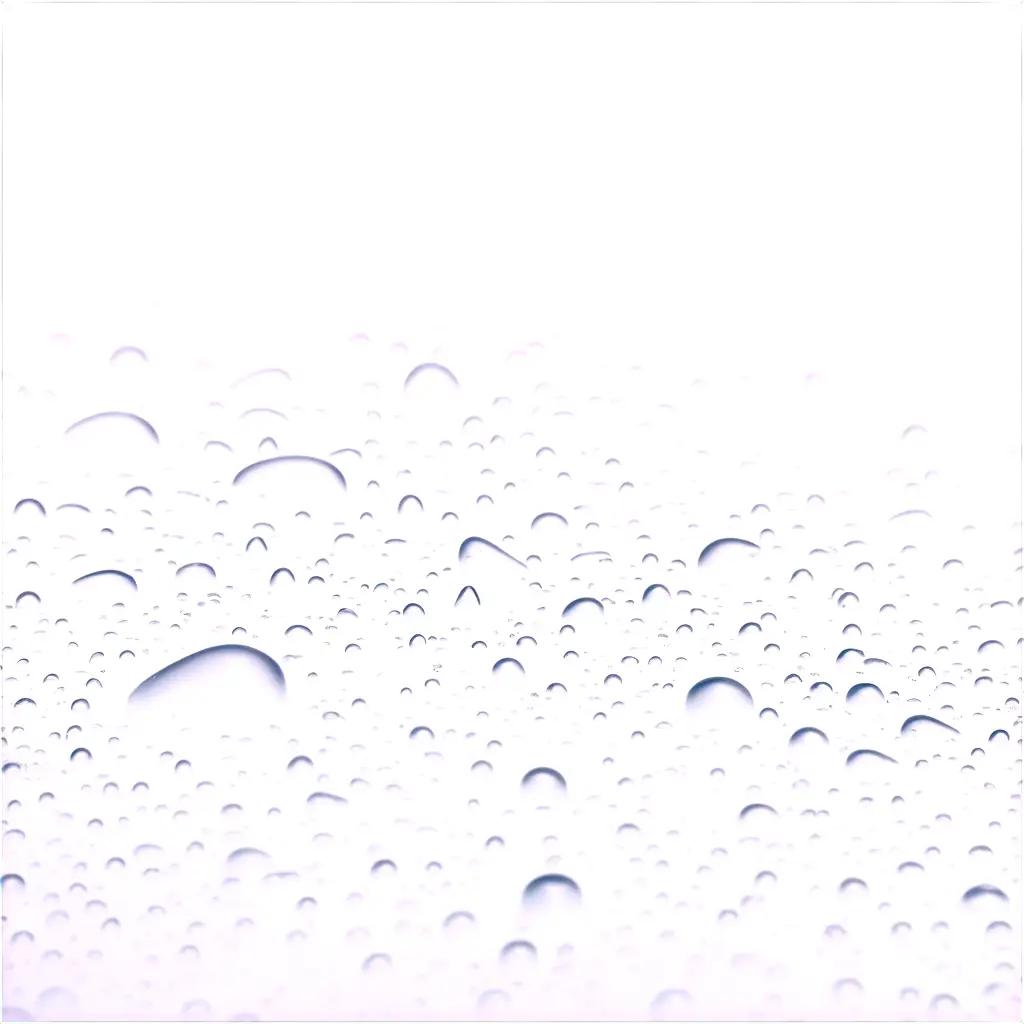 close-up of water droplets on a white surface