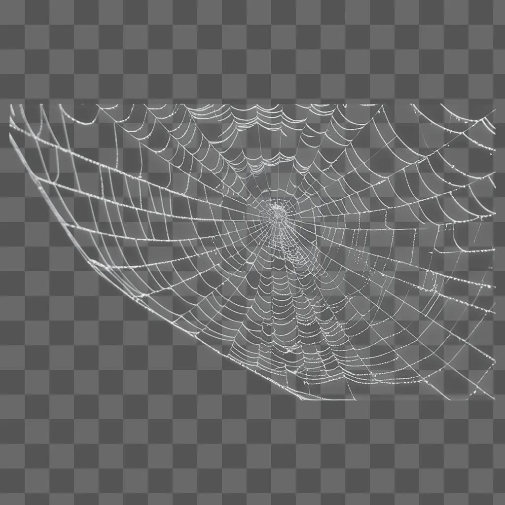 cobweb in a transparent background