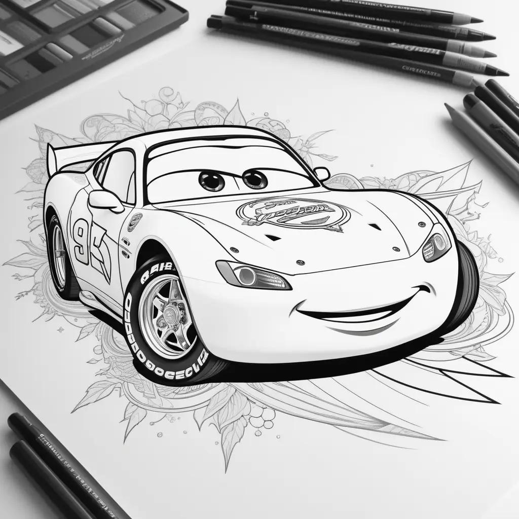 collection of Cars lightning McQueen coloring pages