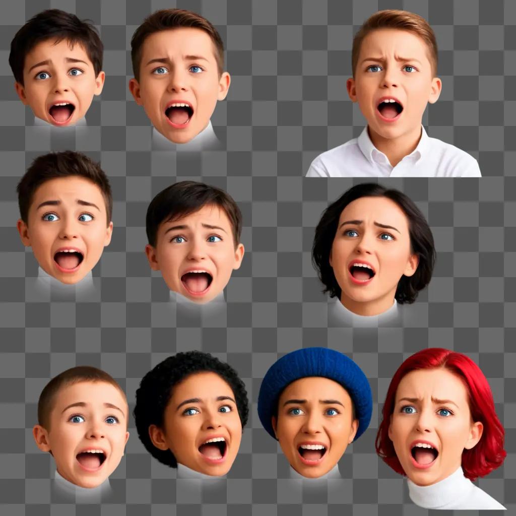 collection of diverse expressions