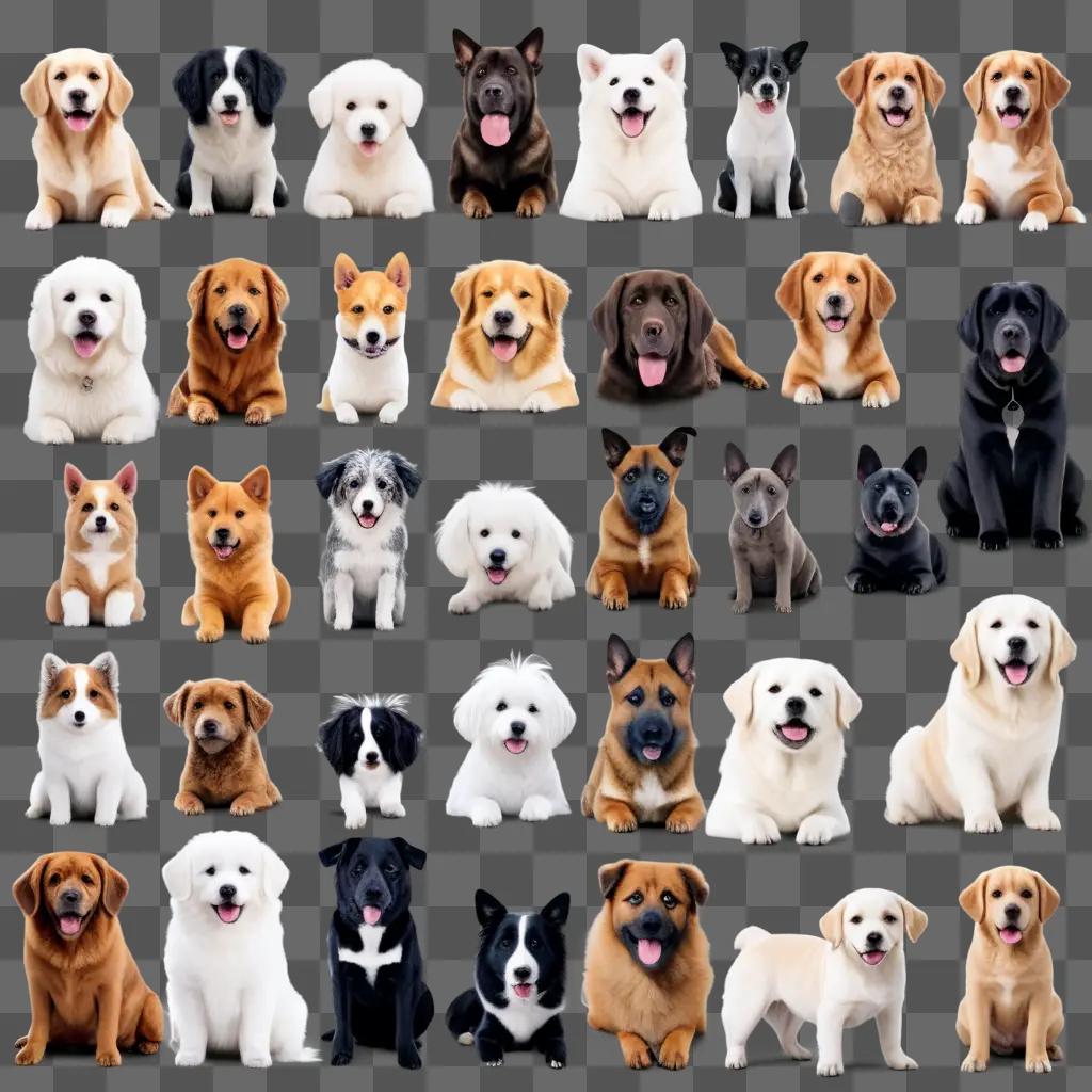 collection of dog images with various breeds