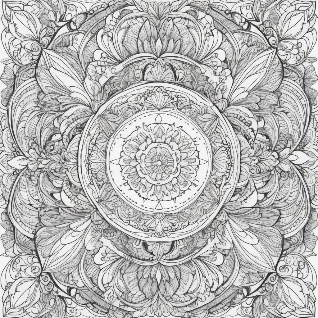 collection of free adult coloring pages with intricate patterns and designs