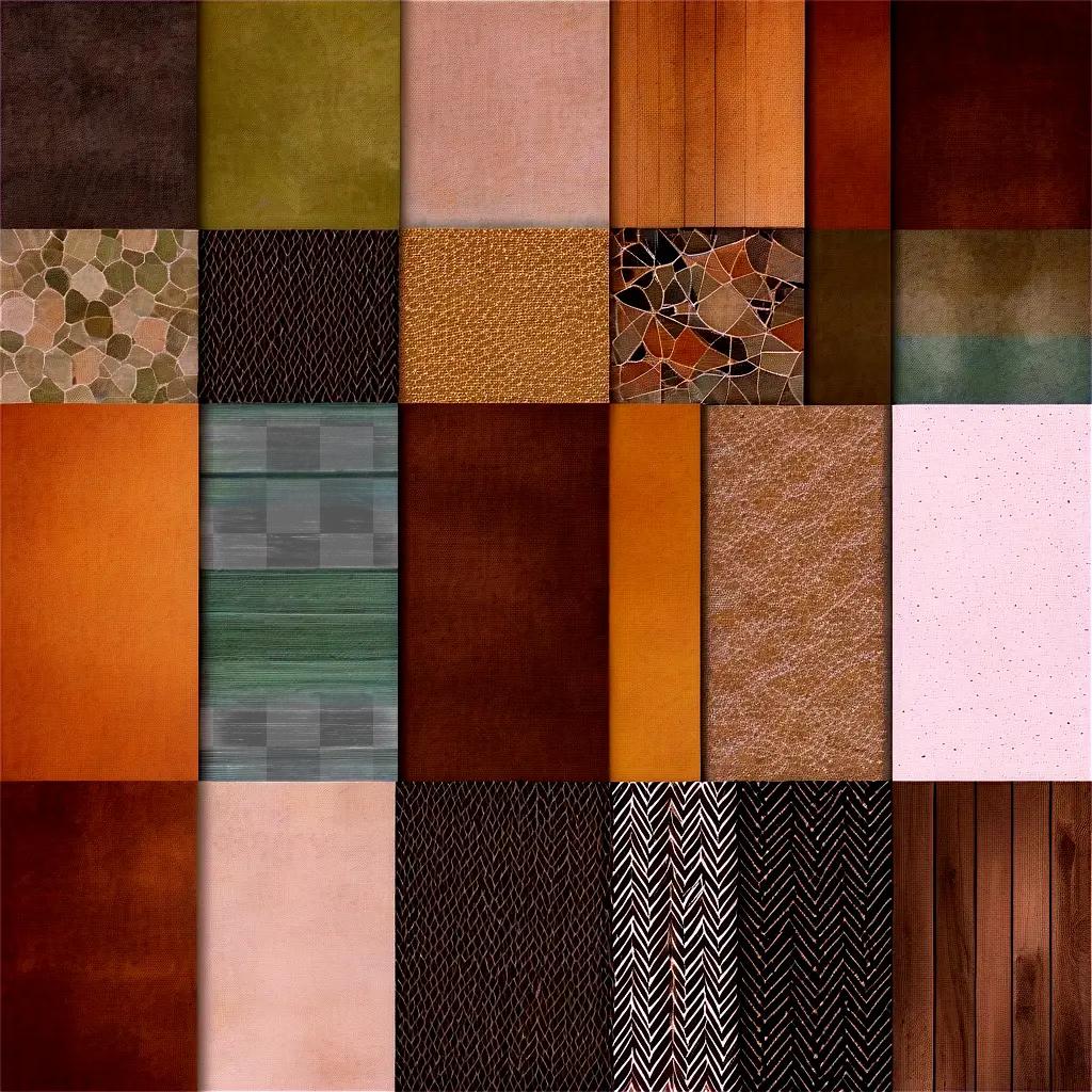 collection of free textures on a wooden background