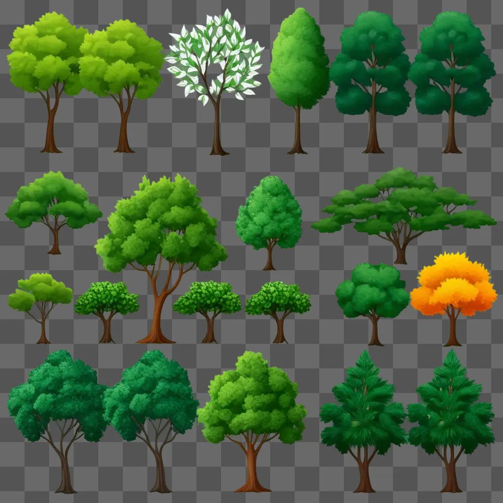 collection of green trees and bushes