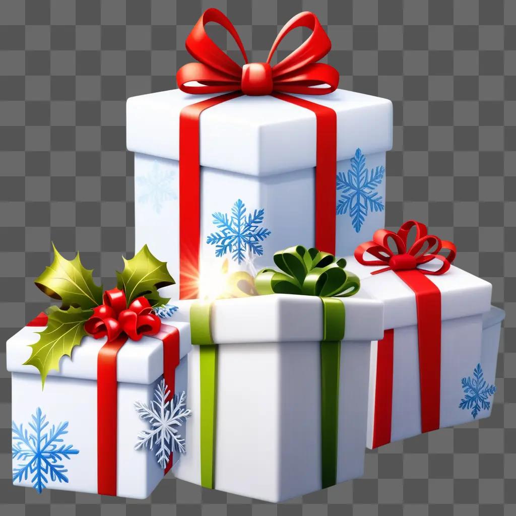 collection of holiday-themed gift boxes