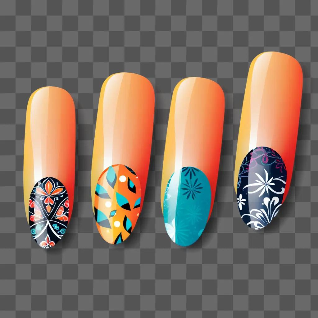 collection of nails in various designs