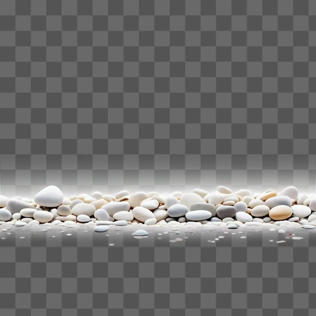 collection of pebbles on a white surface