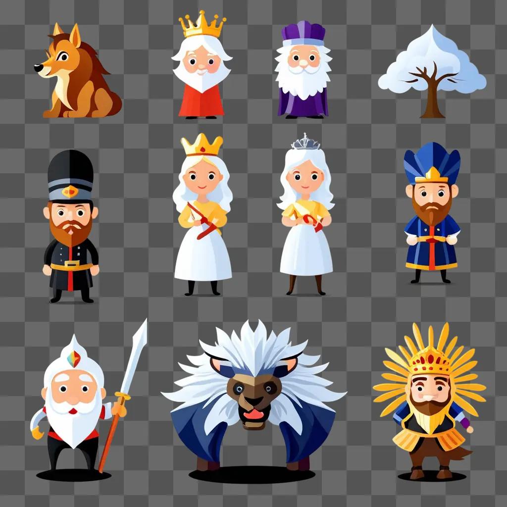 collection of royalty free clipart featuring various cartoon characters