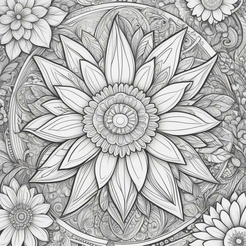 collection of super coloring pages featuring intricate designs