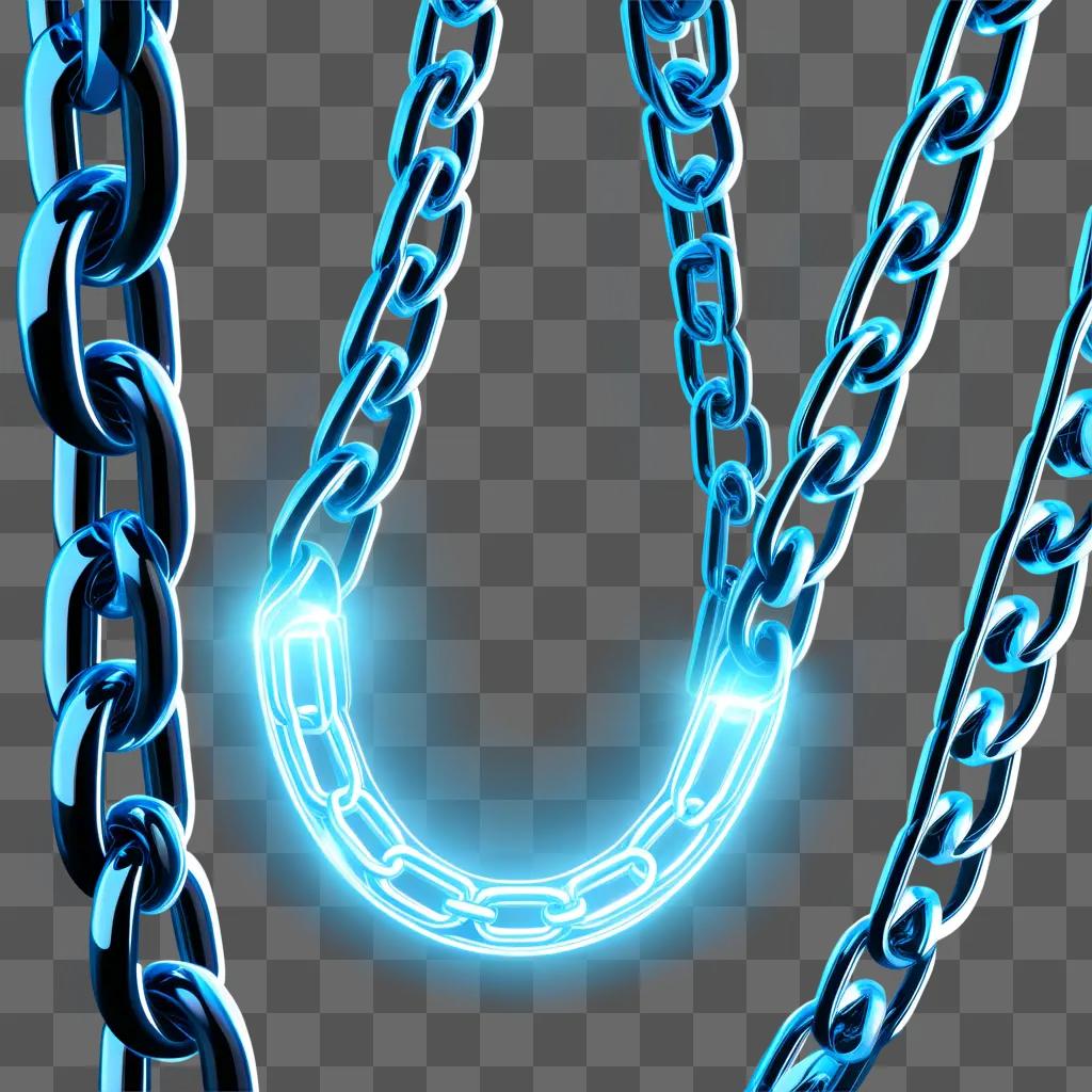 collection of transparent chains