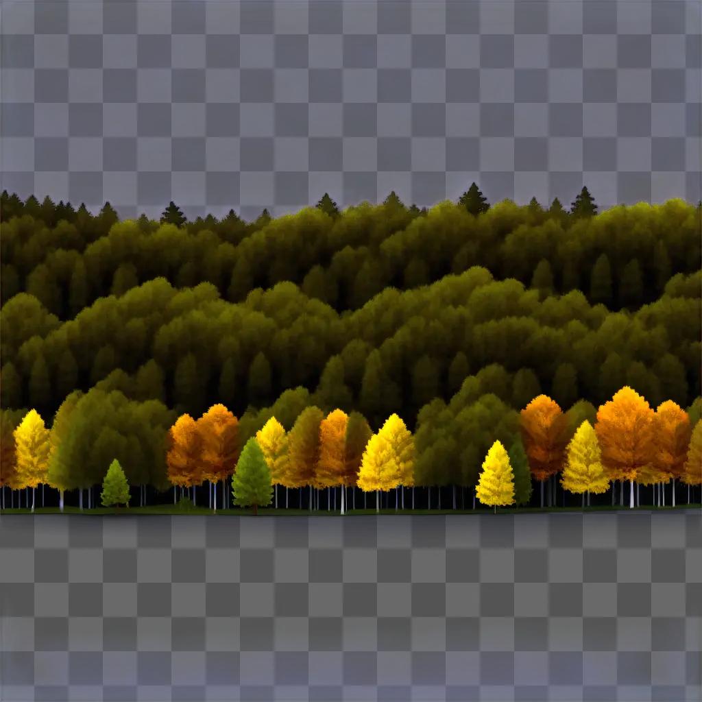 collection of trees in a forest