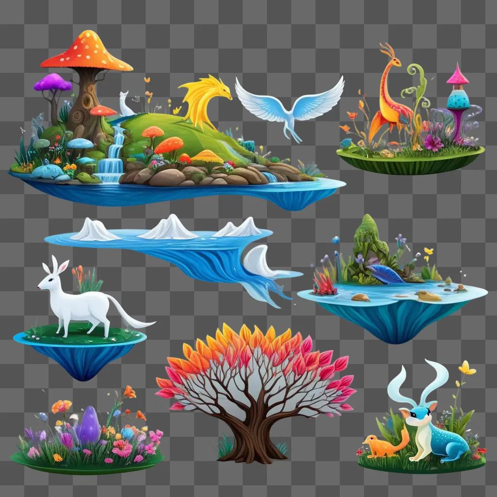 collection of whimsical clipart arts