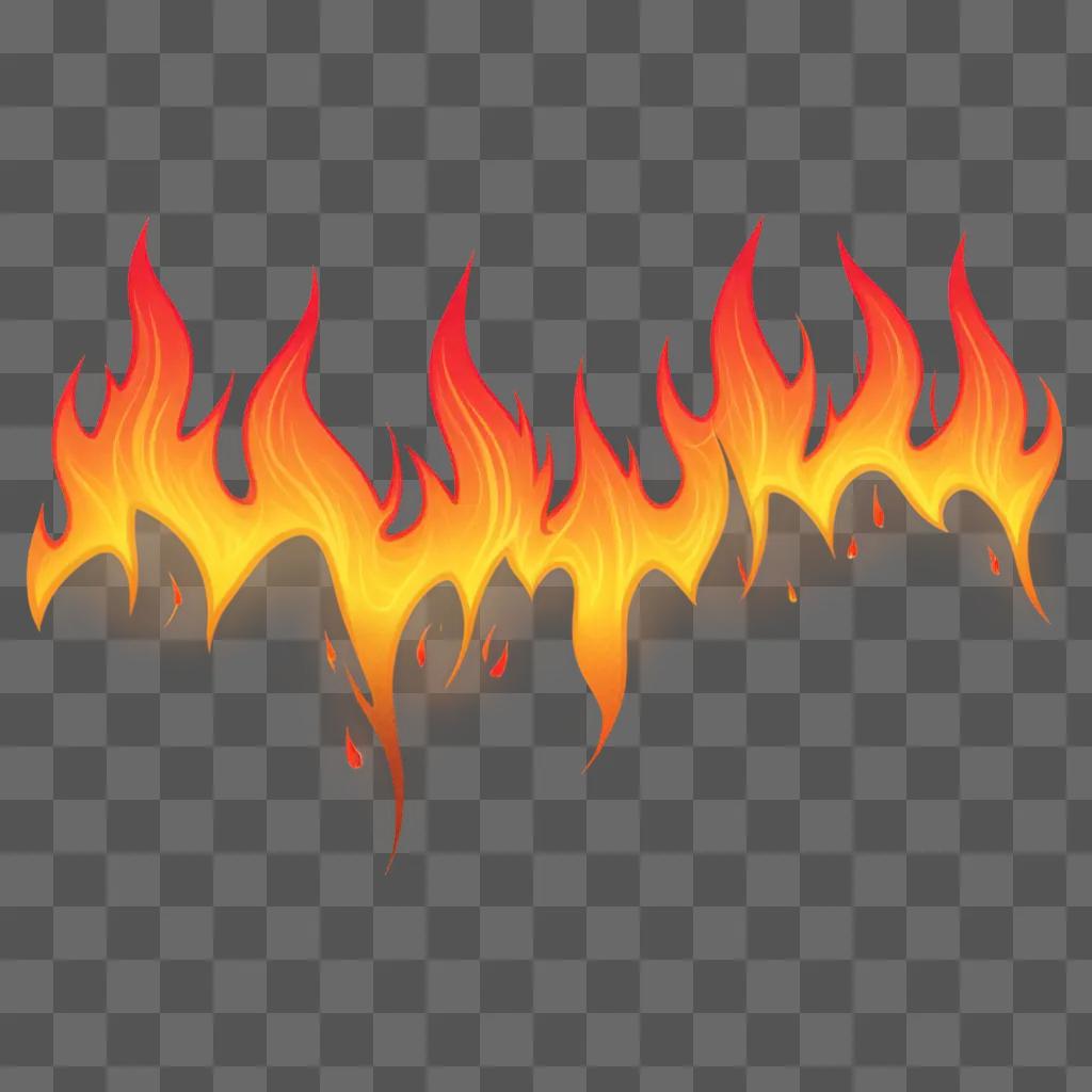 colorful, abstract flame design