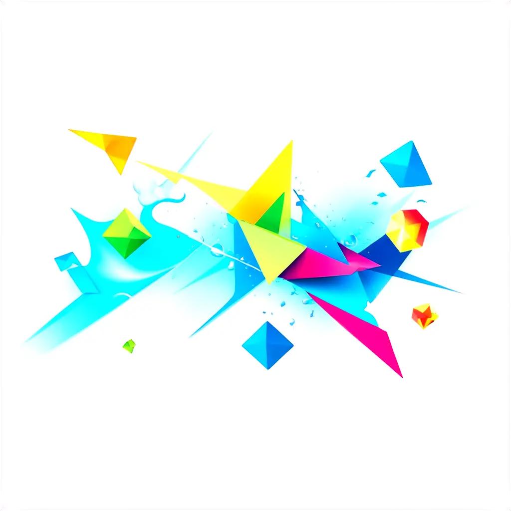 colorful abstract image with random shapes and lines