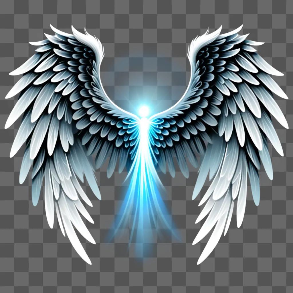 colorful angel wing clipart image