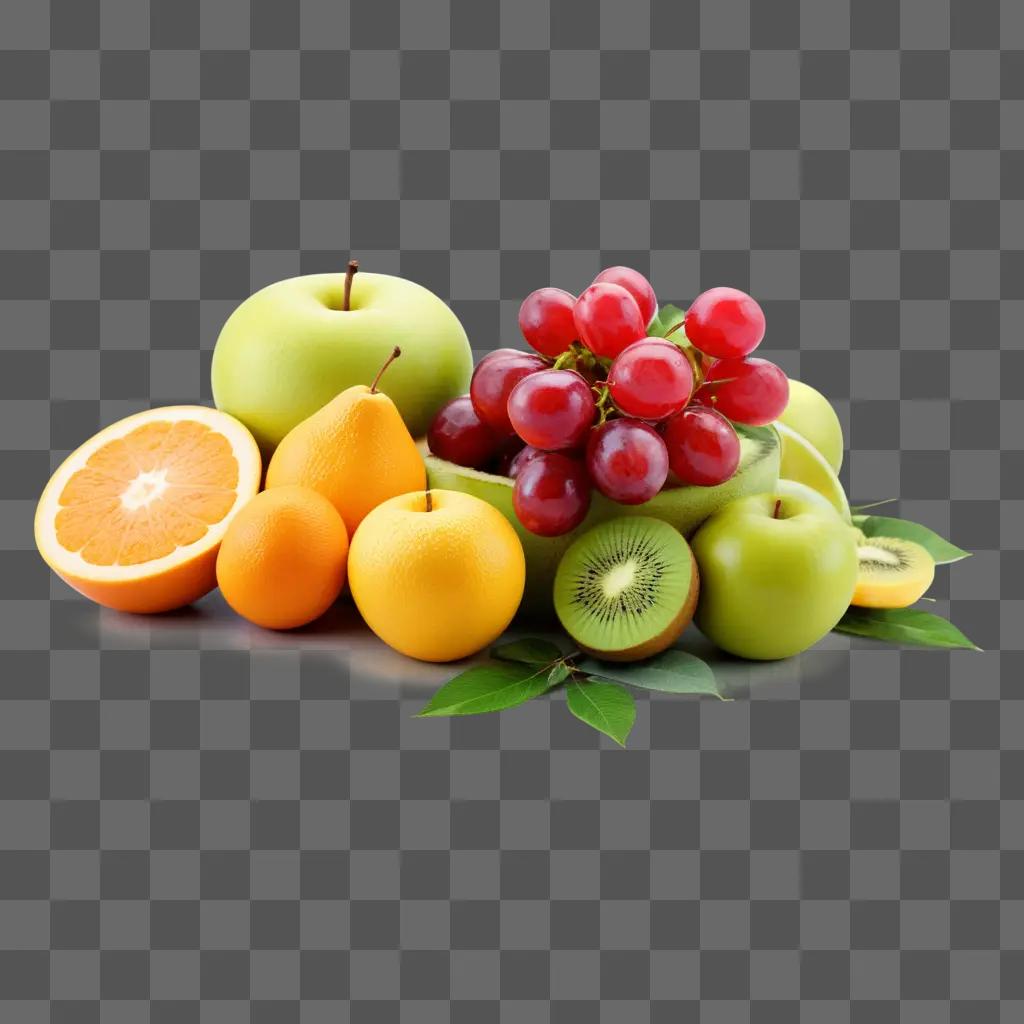 colorful assortment of fruit displayed on a table