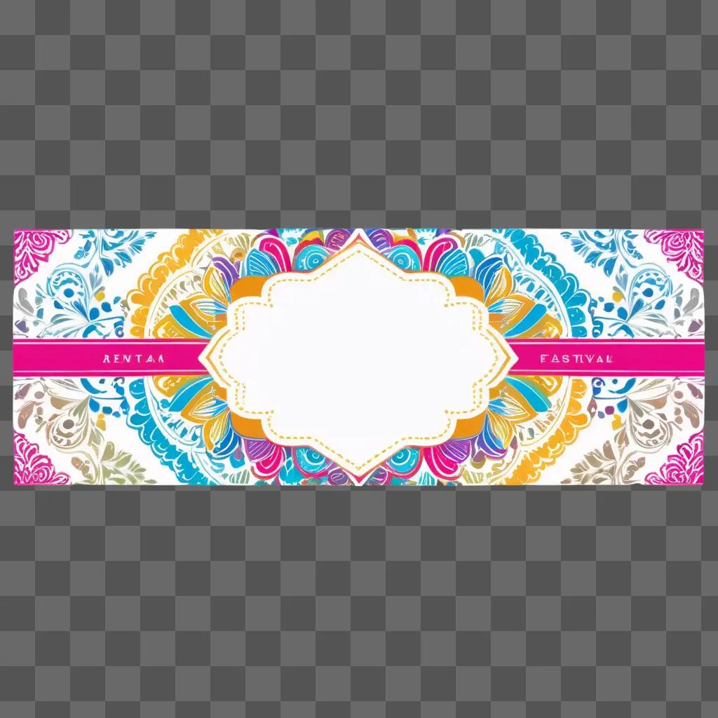 colorful banner for a festival event