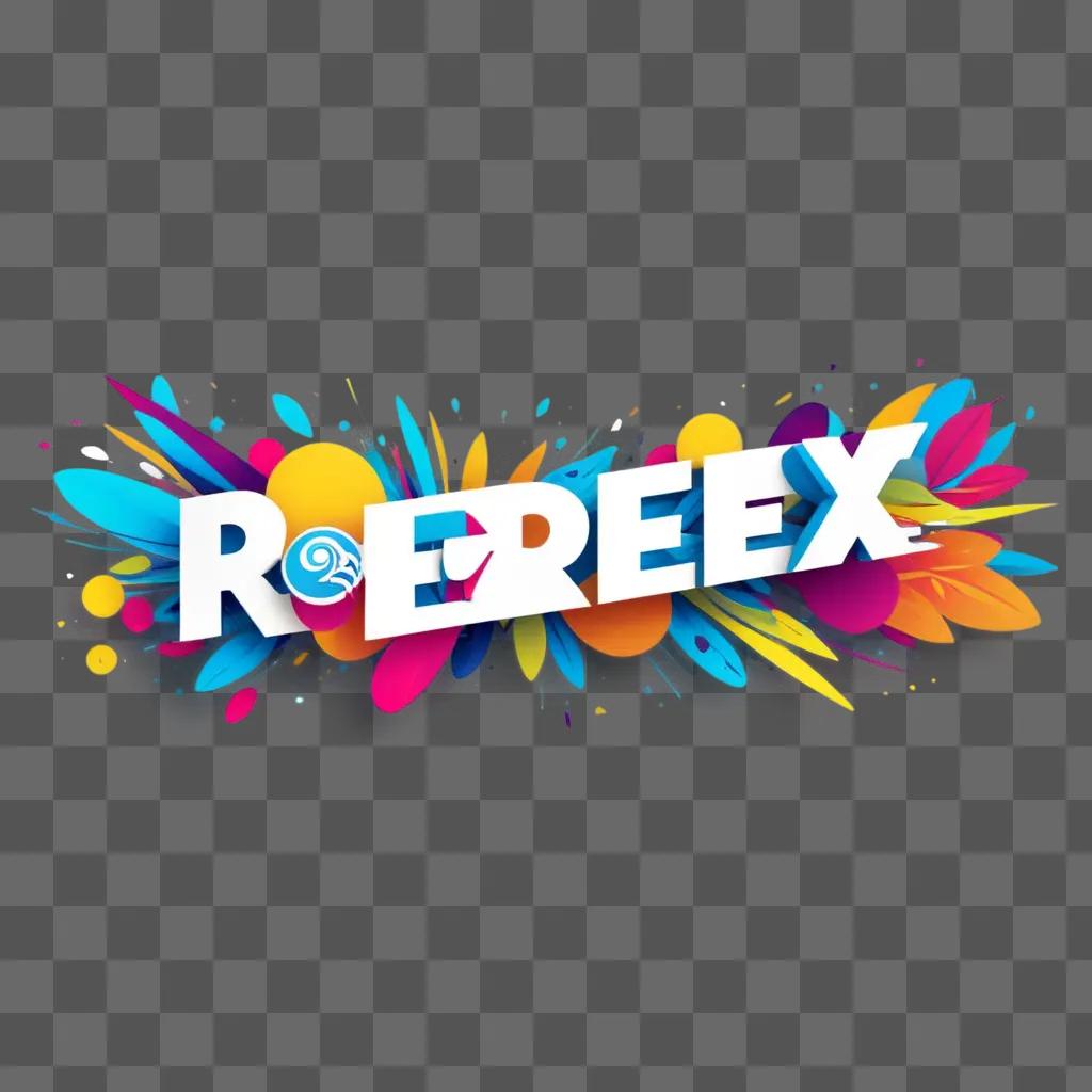 colorful banner with the word free on it