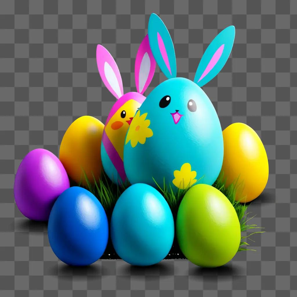 colorful collection of Easter egg clipart