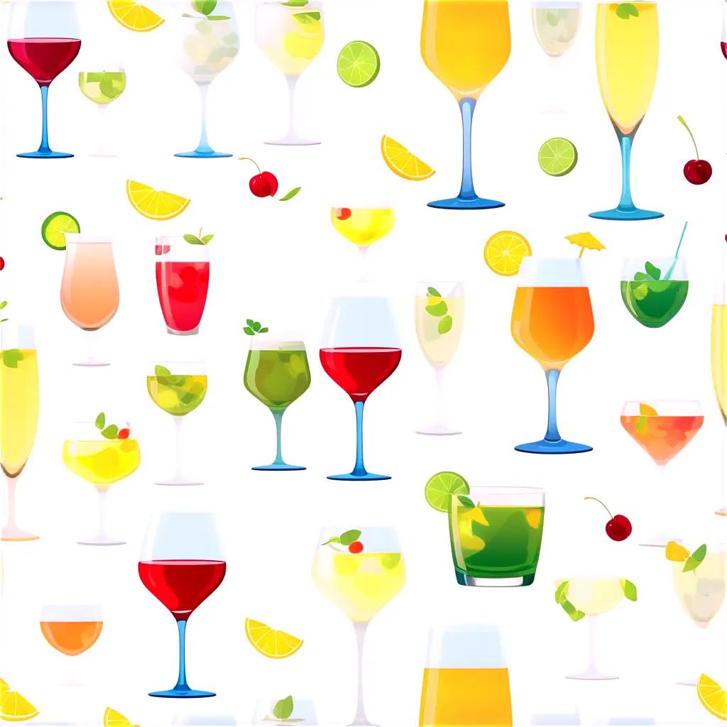 colorful display of alcoholic drinks in various shapes and sizes