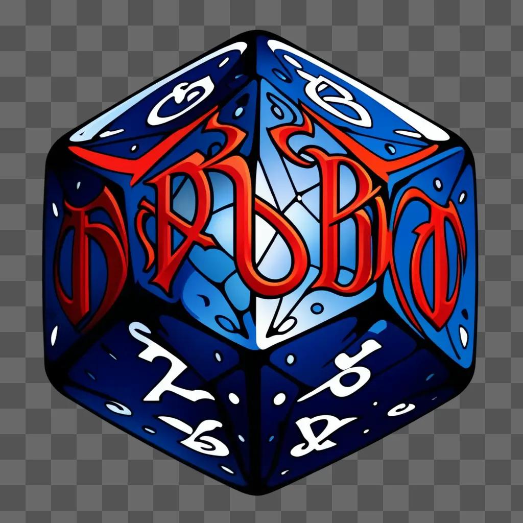 colorful dnd logo adorns a cube