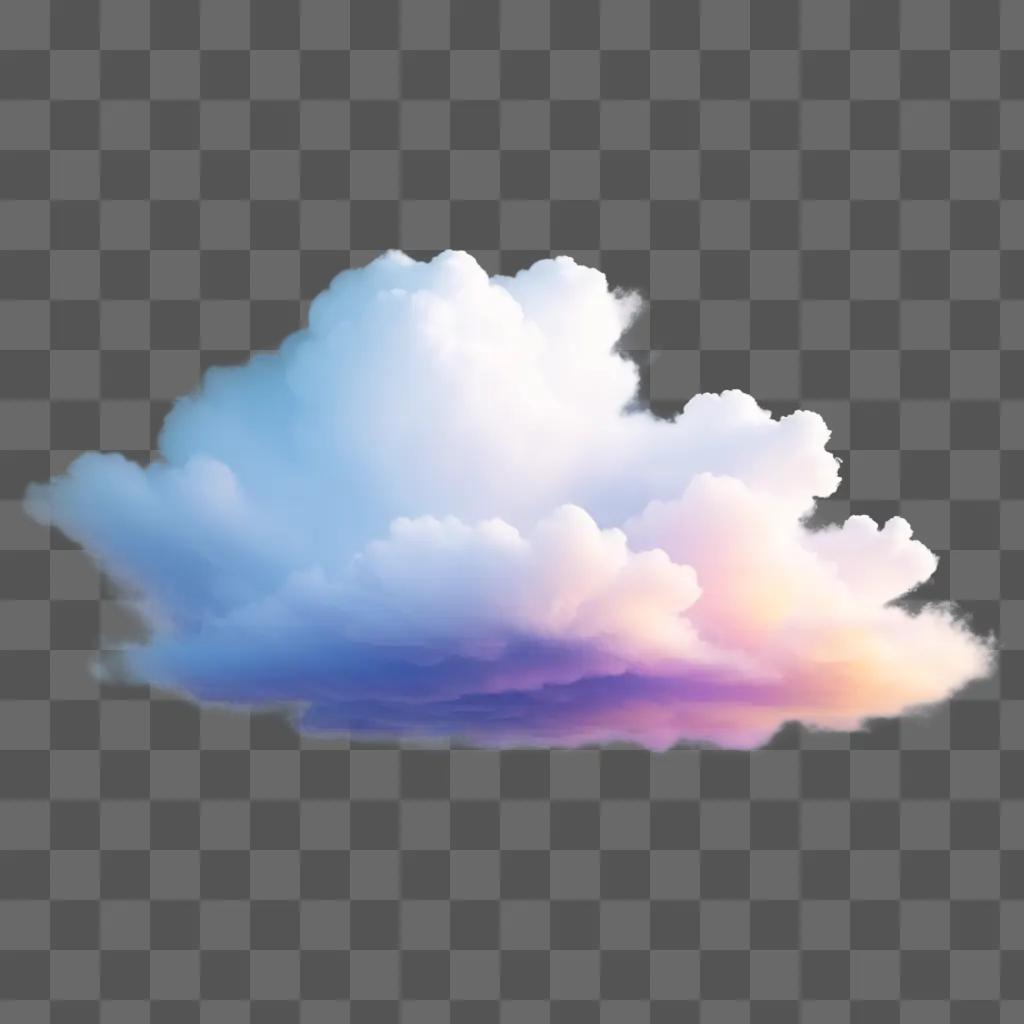 空に浮かぶ雲の色とりどりの絵