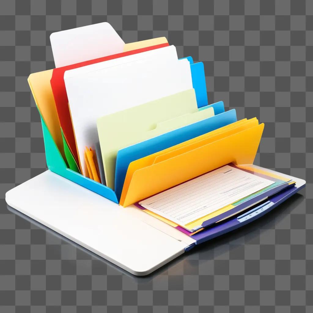 colorful file folder is ready to be used