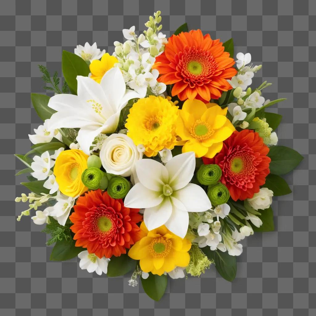 colorful flower arrangement in a vase