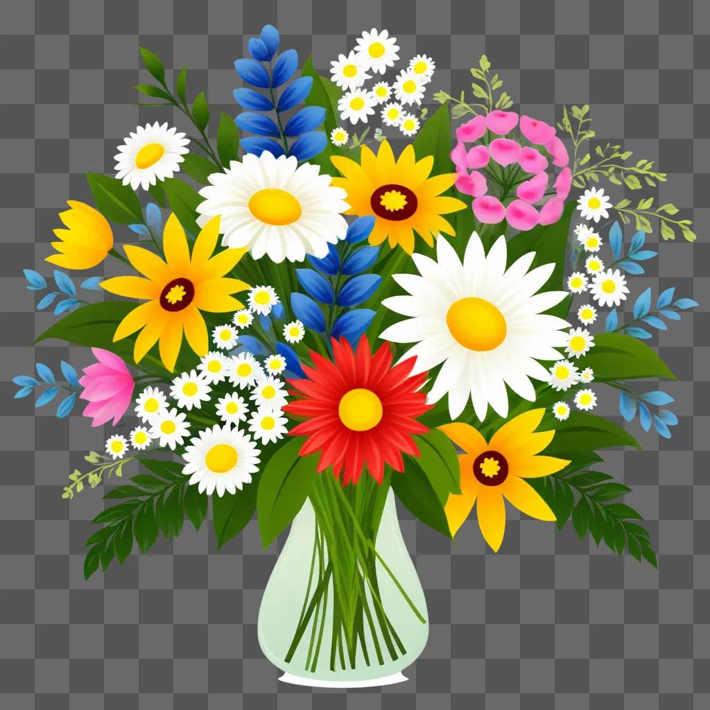 colorful flower bouquet in a vase