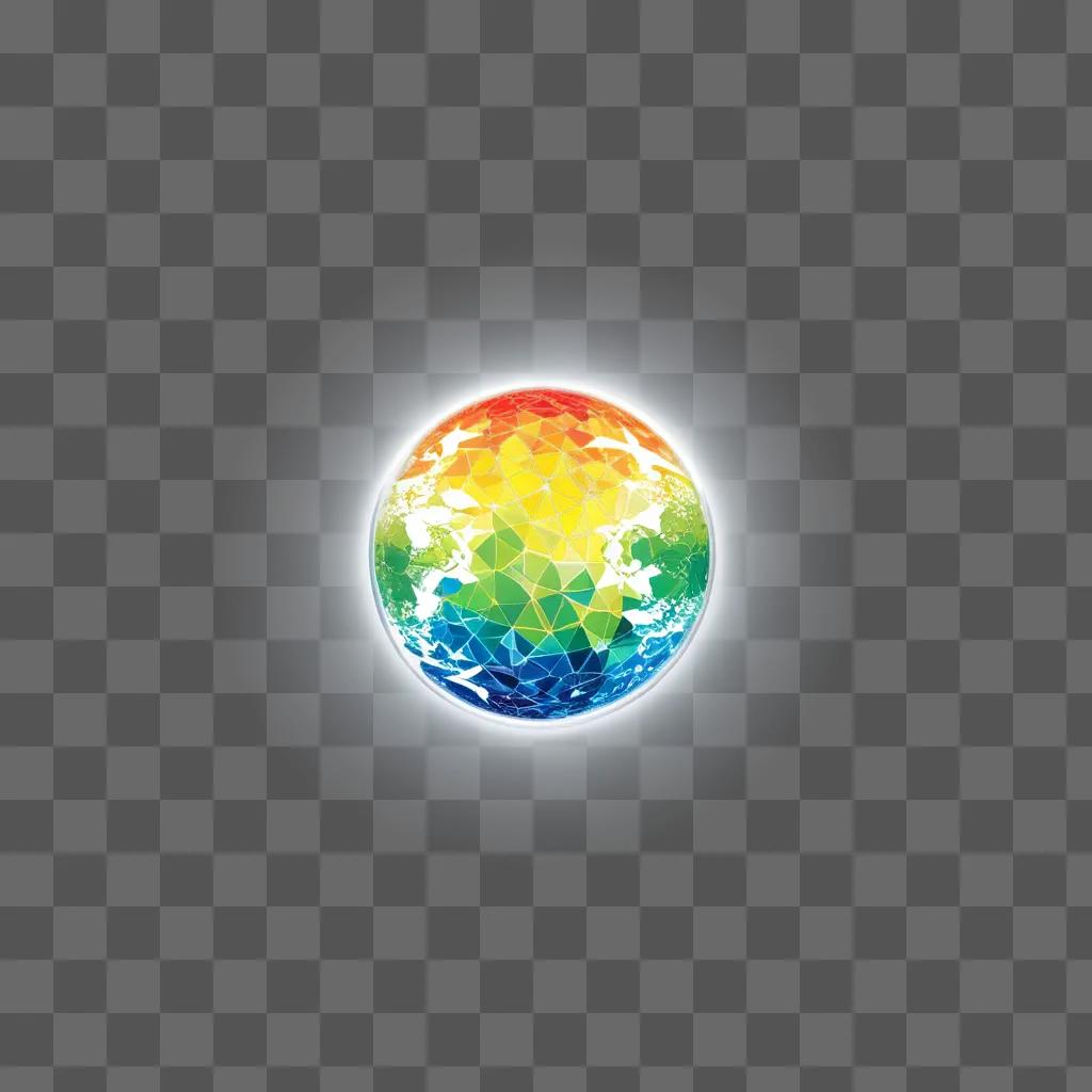 colorful globe with a blurred background