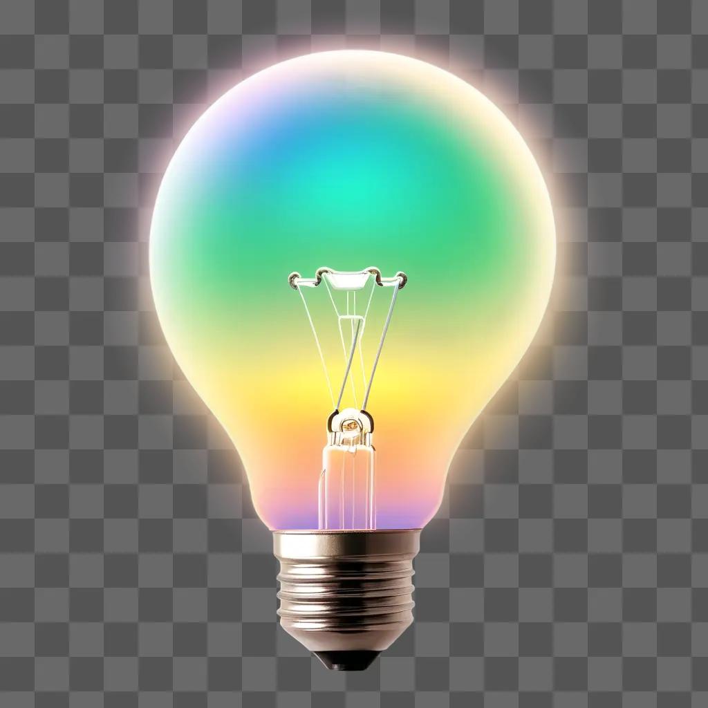 colorful lightbulb logo is displayed on a light blue background