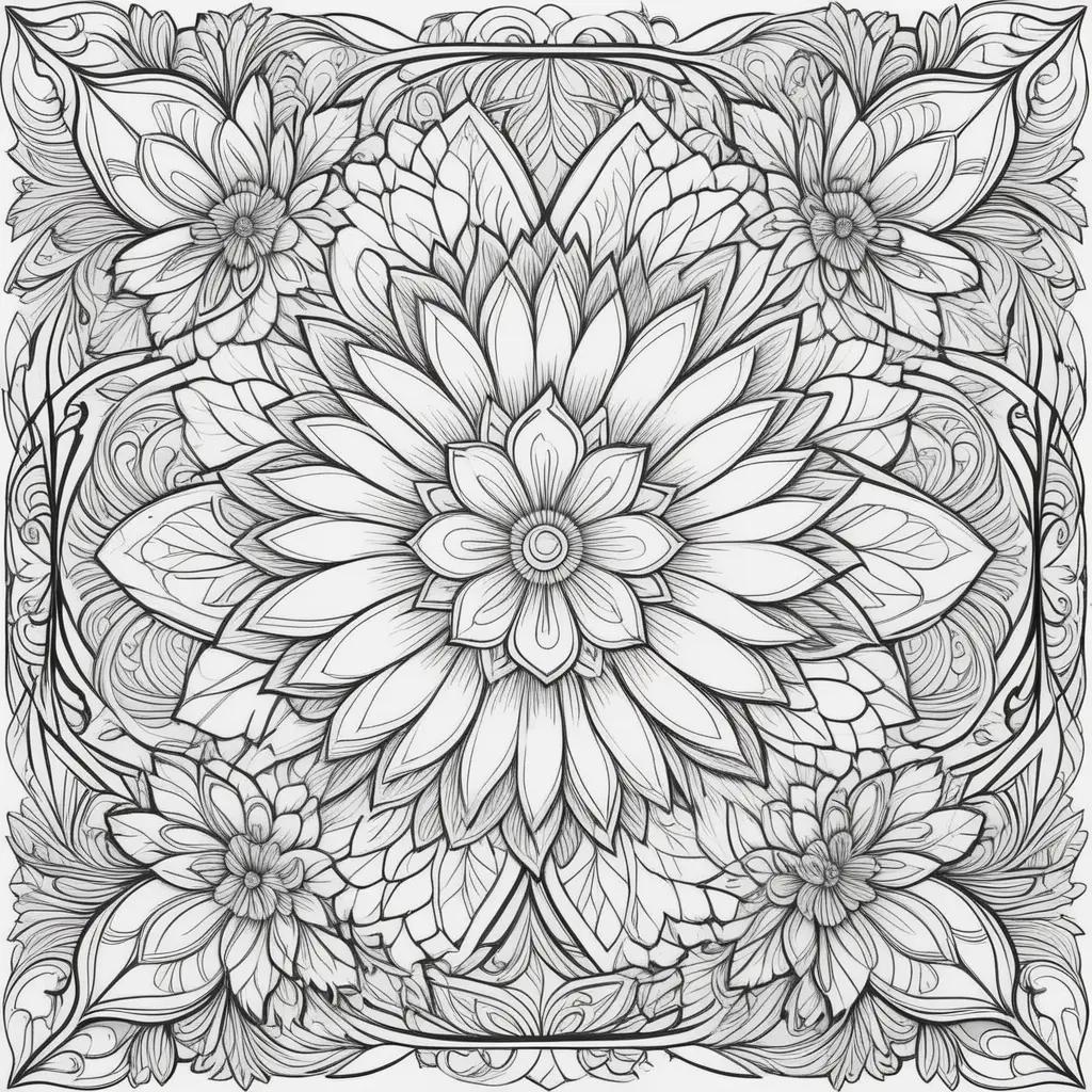 colorful mandala for an inspiring coloring experience