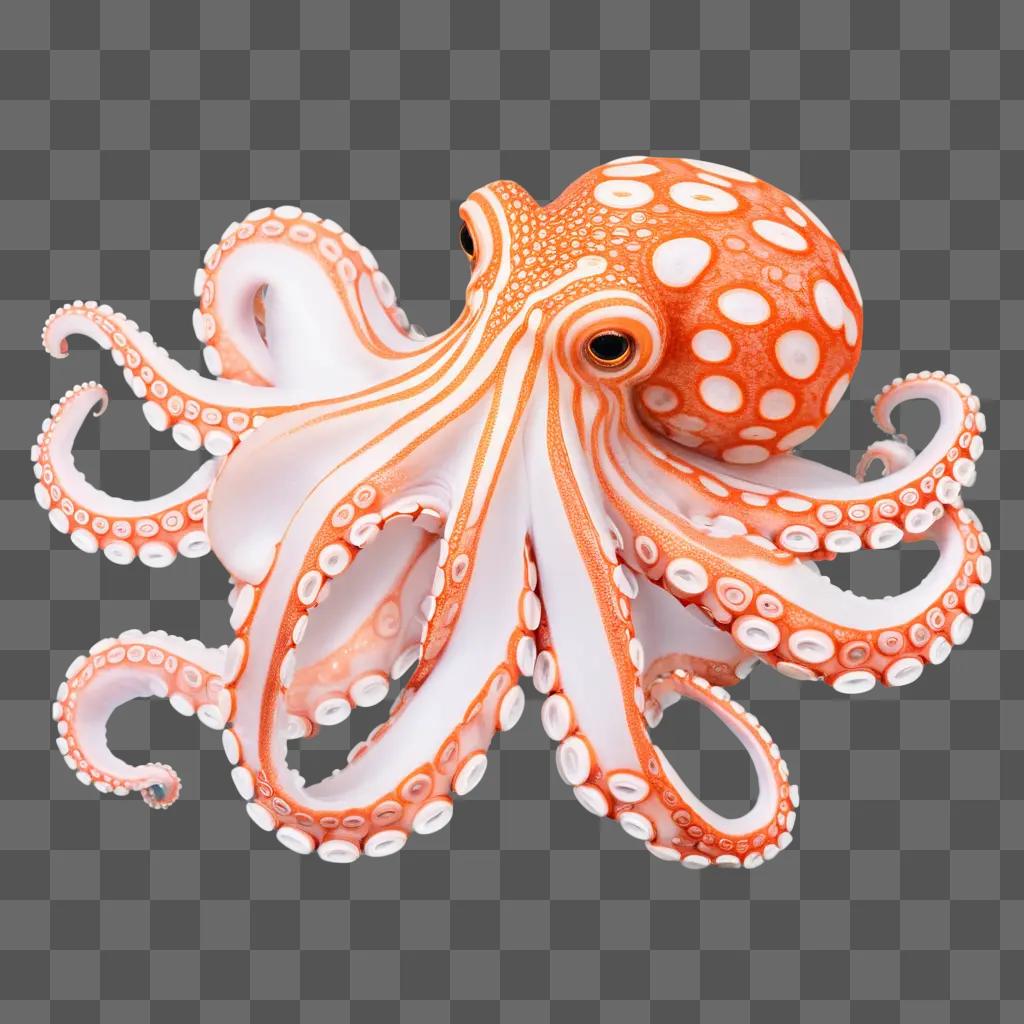 colorful octopus on a pink background