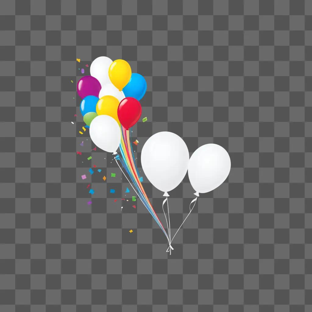 colorful party balloon with a party icon